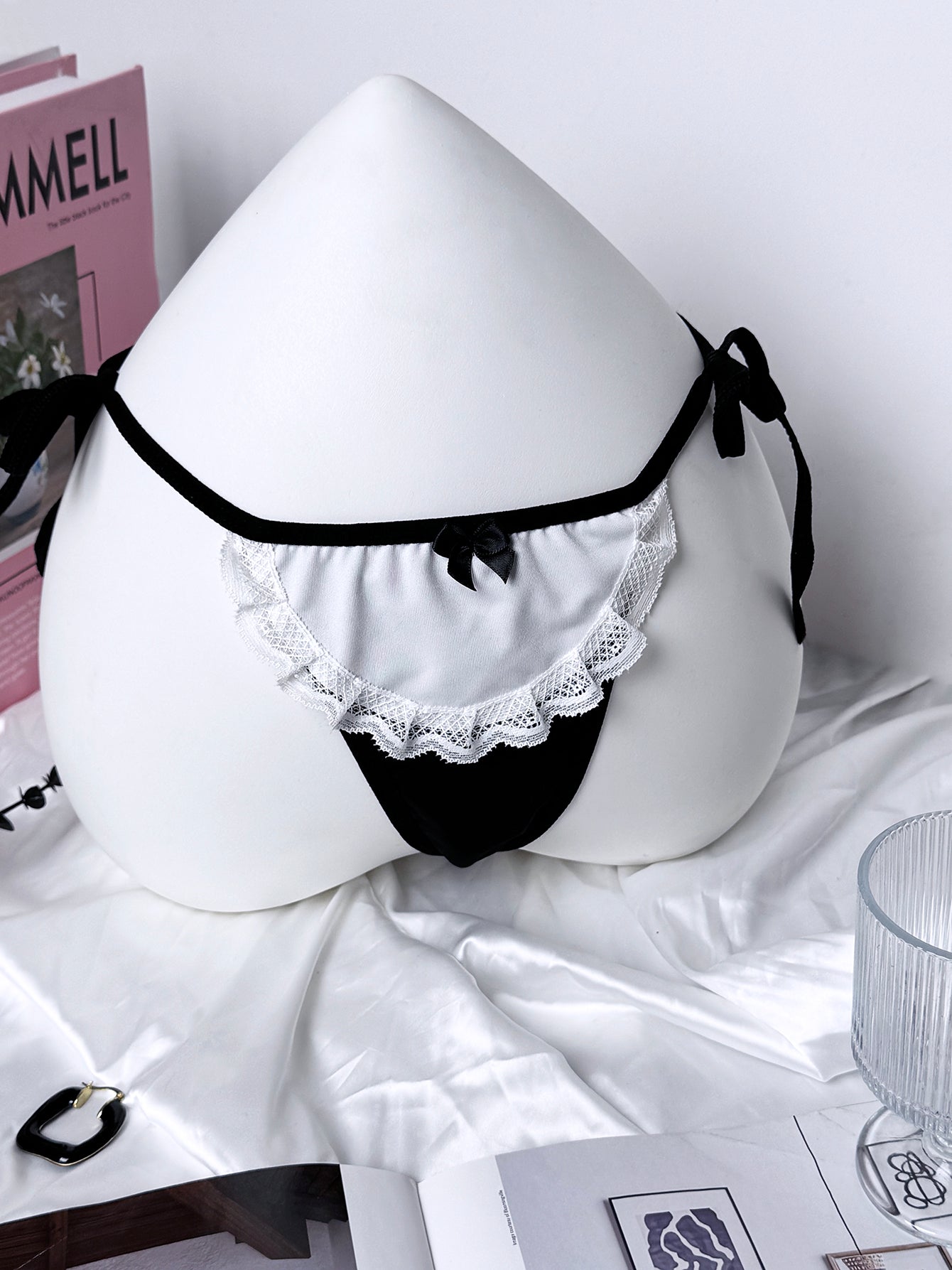 Absolute Obedience Lace Maid Custom Thong T057