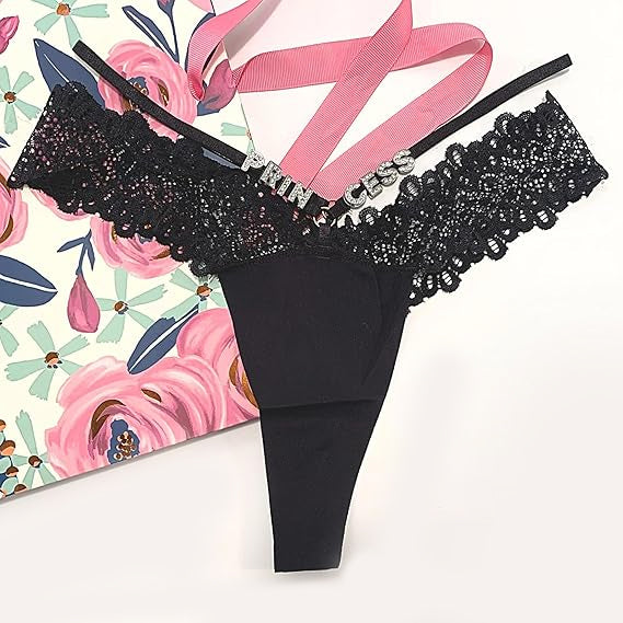 French-Style Ice Silk Seamless Lace Sexy Custom Thong