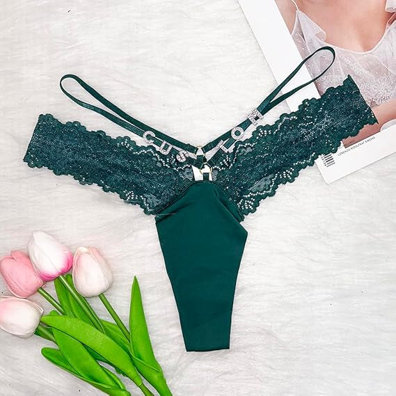 French-Style Ice Silk Seamless Lace Sexy Custom Thong