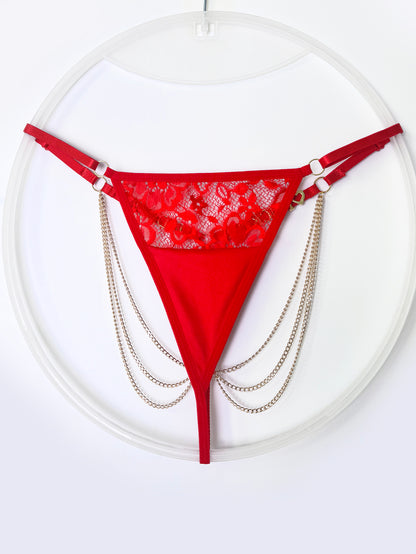 Crimson Command Thong T084