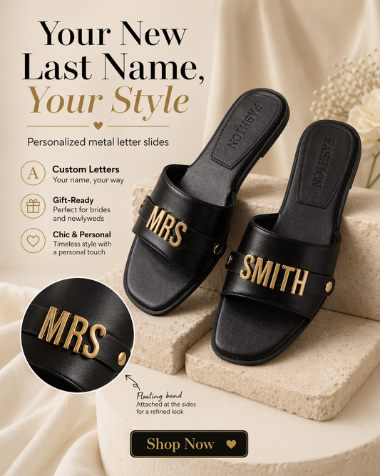 Custom Metal Letter Slides for Women