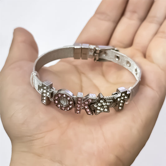 Couples’ Custom Letter Wristband