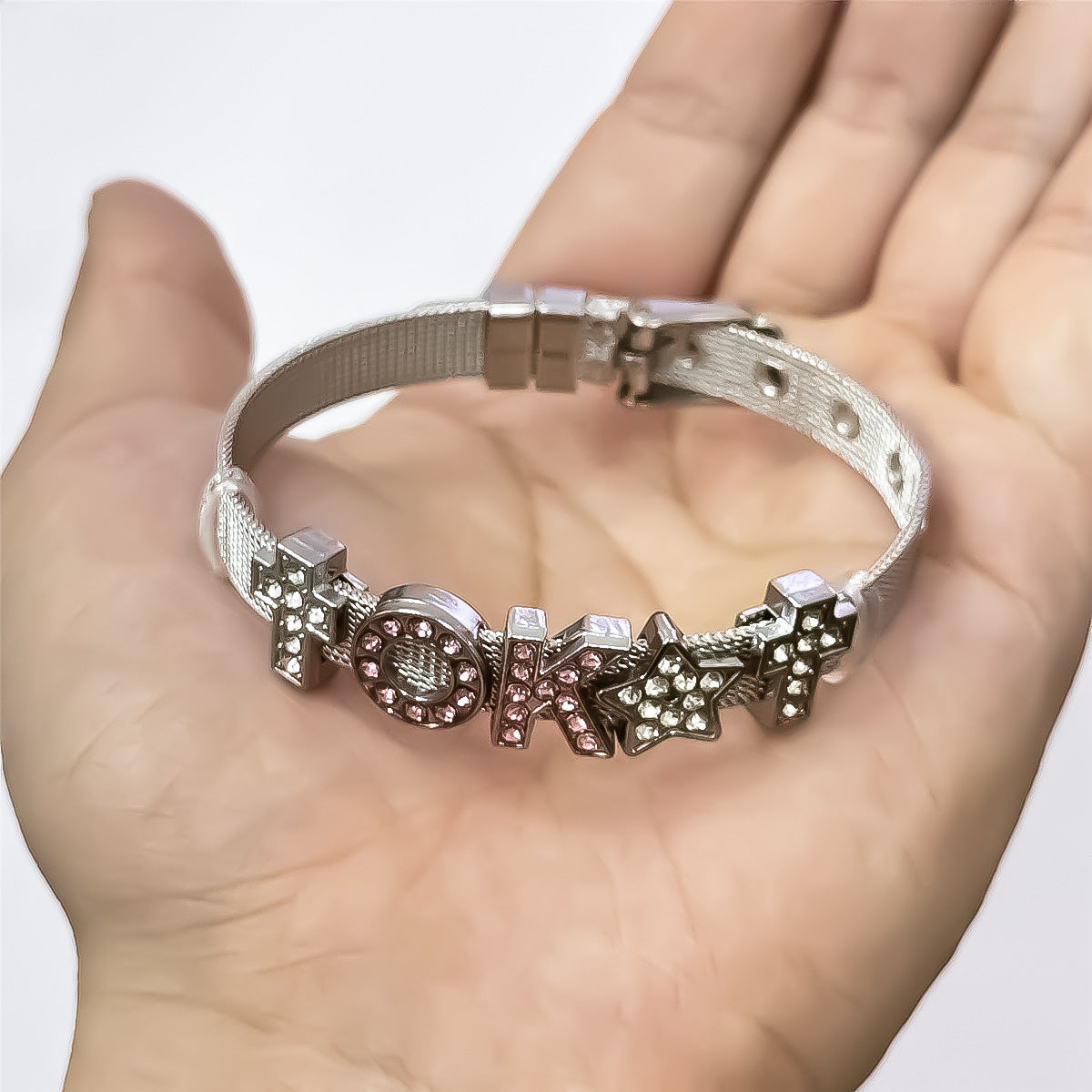 Couples’ Custom Letter Wristband