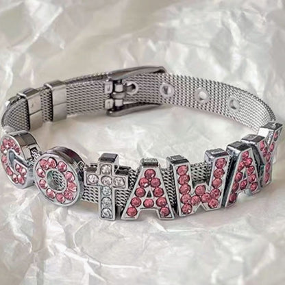 Couples’ Custom Letter Wristband