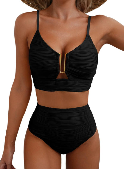 Sculpt Allure High-Waist Bikini Set 🖤