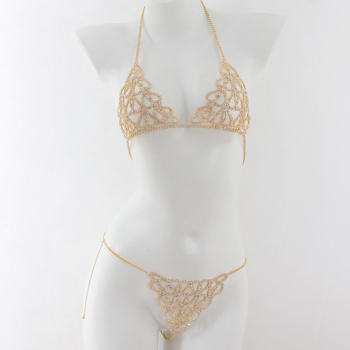 Fashionable rhinestone chain sexy body chain